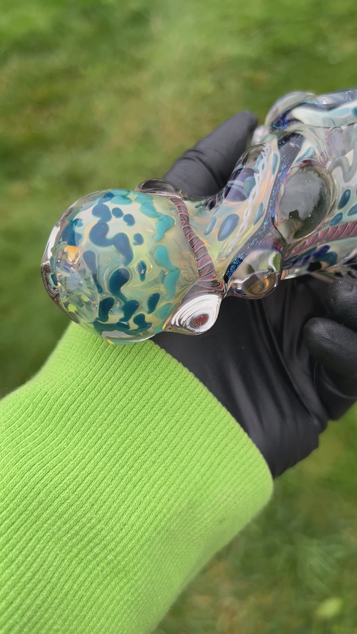 UV Molten Thick and Twisted Pipe Glass Pipe Molten Imagination