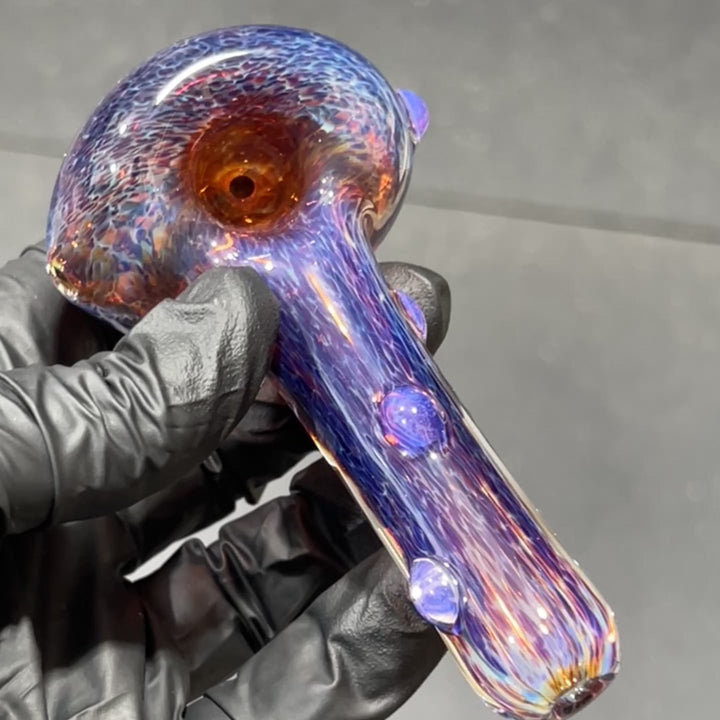 Thick Purple Pipe Glass Pipe Chuck Glass