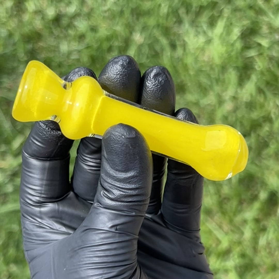 Juicy Yellow Chillum Glass Pipe Schutz Glass