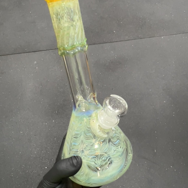 9.5" Color Rake Beaker Bong