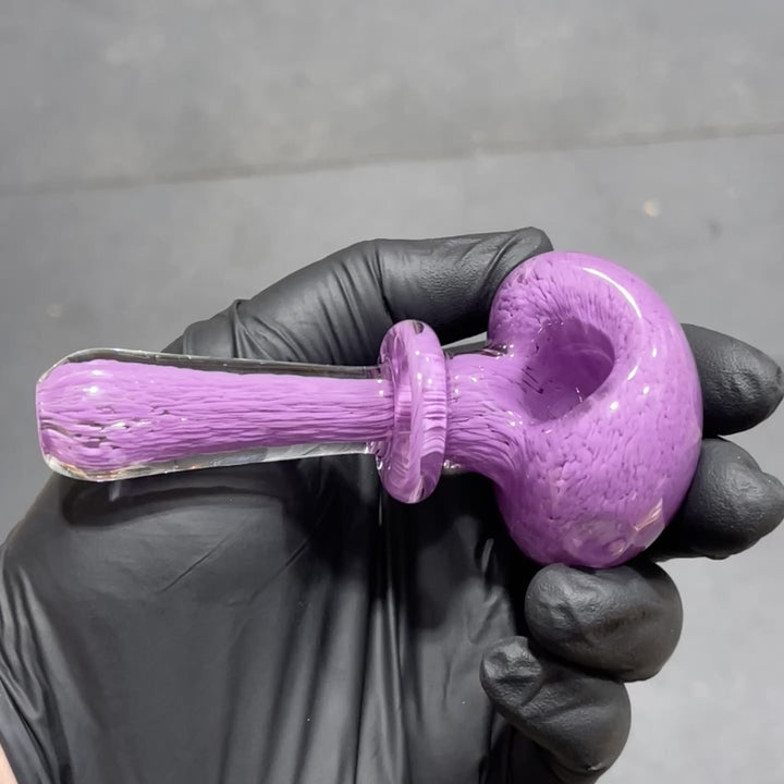 Thick Purple Frit Pipe Glass Pipe Chuck Glass