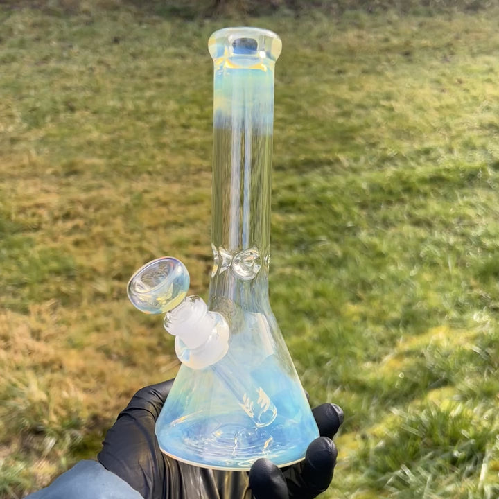 9" Fumed Beaker Bong Glass Pipe Mary Jane's Glass