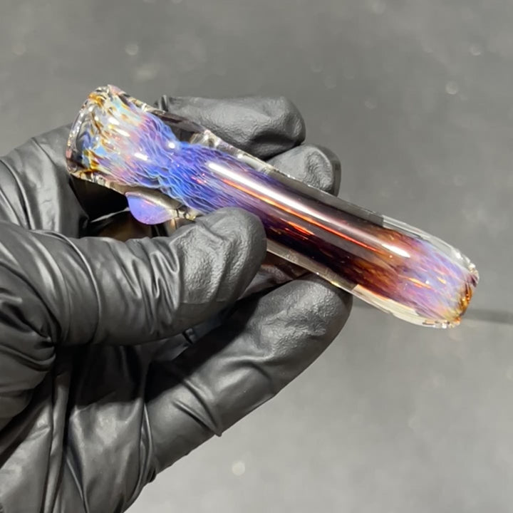 Thick Purple Chillum Glass Pipe Chuck Glass