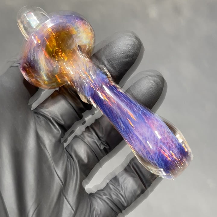 Purple Frit Opal Pocket Pipe Glass Pipe Beezy Glass