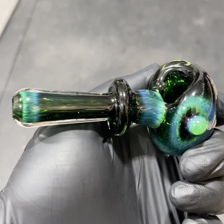 Thick Exp Green Pipe + Ryot Headcase Combo Glass Pipe Chuck Glass