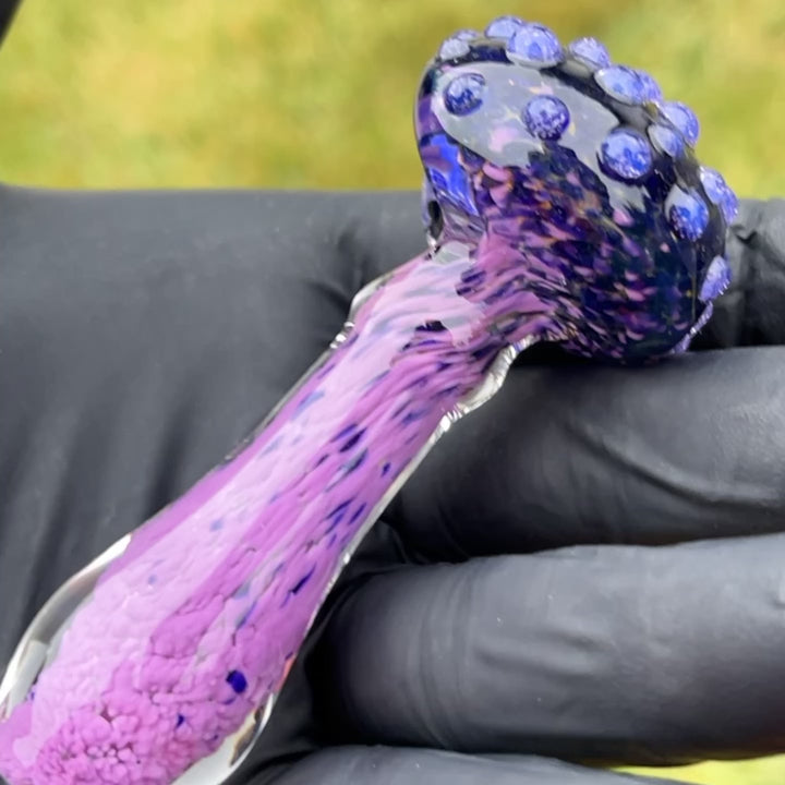 Purple Magic Dotted Pipe Glass Pipe Beezy Glass