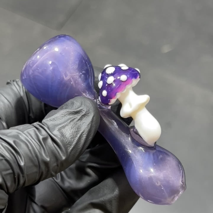 Mushroom Chillum Glass Pipe Beezy Glass