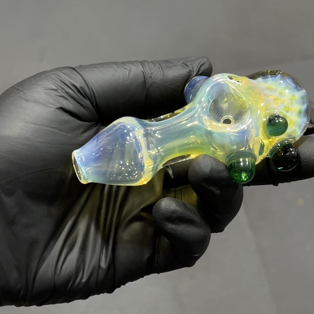 Fumed Honeycomb Spoon Glass Pipe Catfish Glass