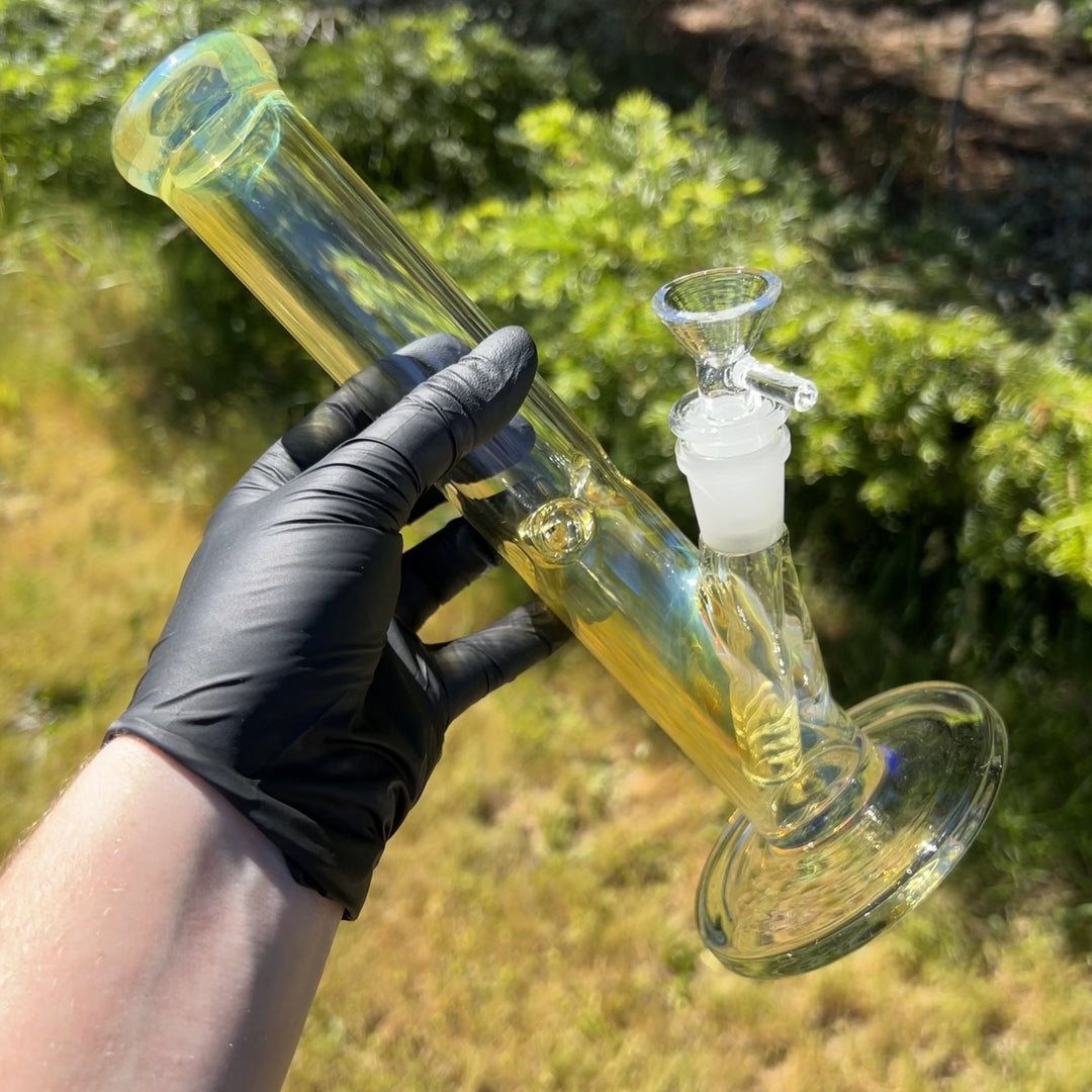 10" Fume Straight Tube Bong Glass Pipe TG