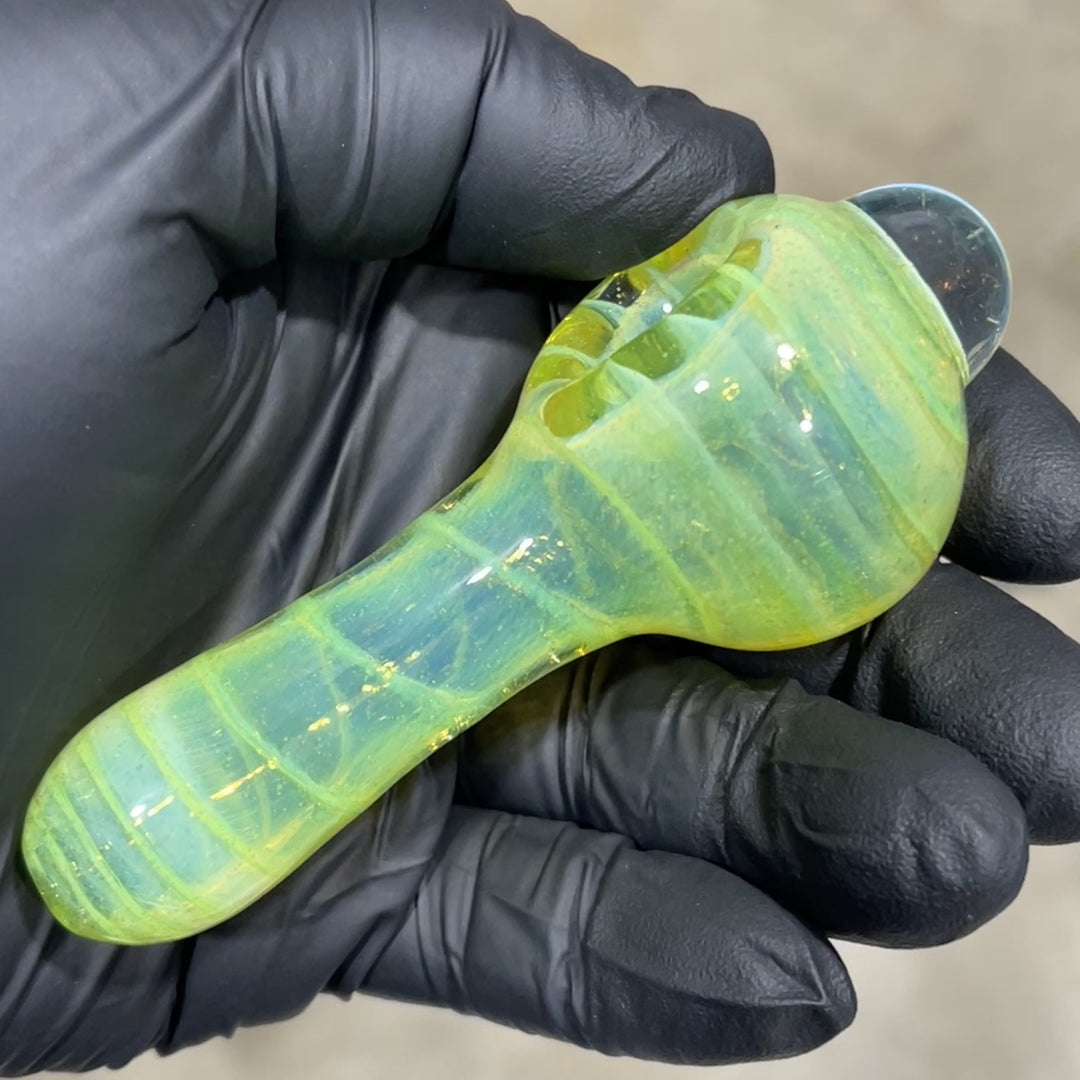 Sylme Green Coil Glass Pipe