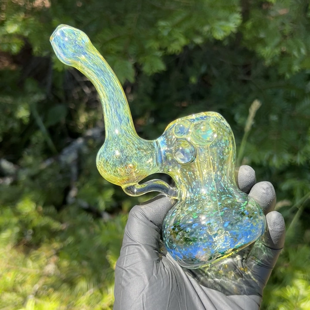 Smooth as Frit Bubbler Glass Pipe Sable Haze