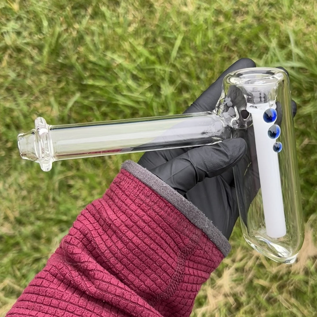 Clear Hammer Bubbler Glass Pipe Mary Jane's Glass