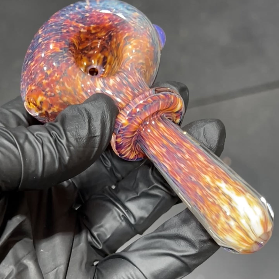 Thick Striking Purple Pipe Glass Pipe Chuck Glass