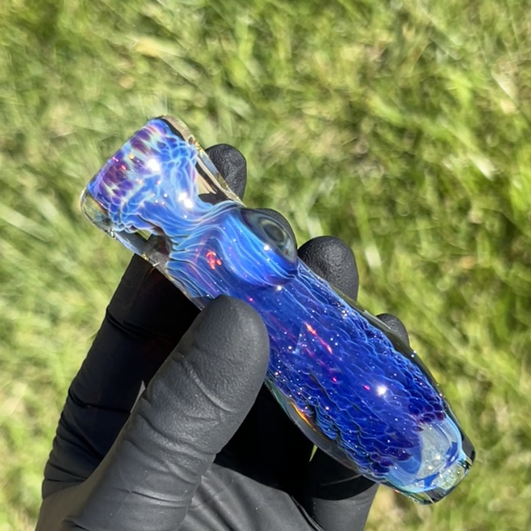 Purple Nebula Chillum Glass Pipe Tako Glass