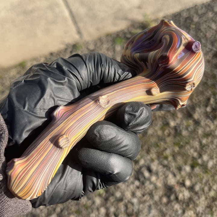 The Hunter Woodgrain Spoon Glass Pipe Wazoo Glass