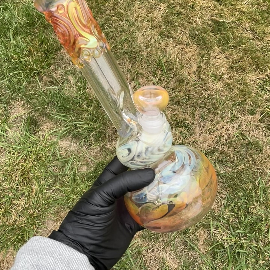 9.5" Fumed Double Bubble Bong