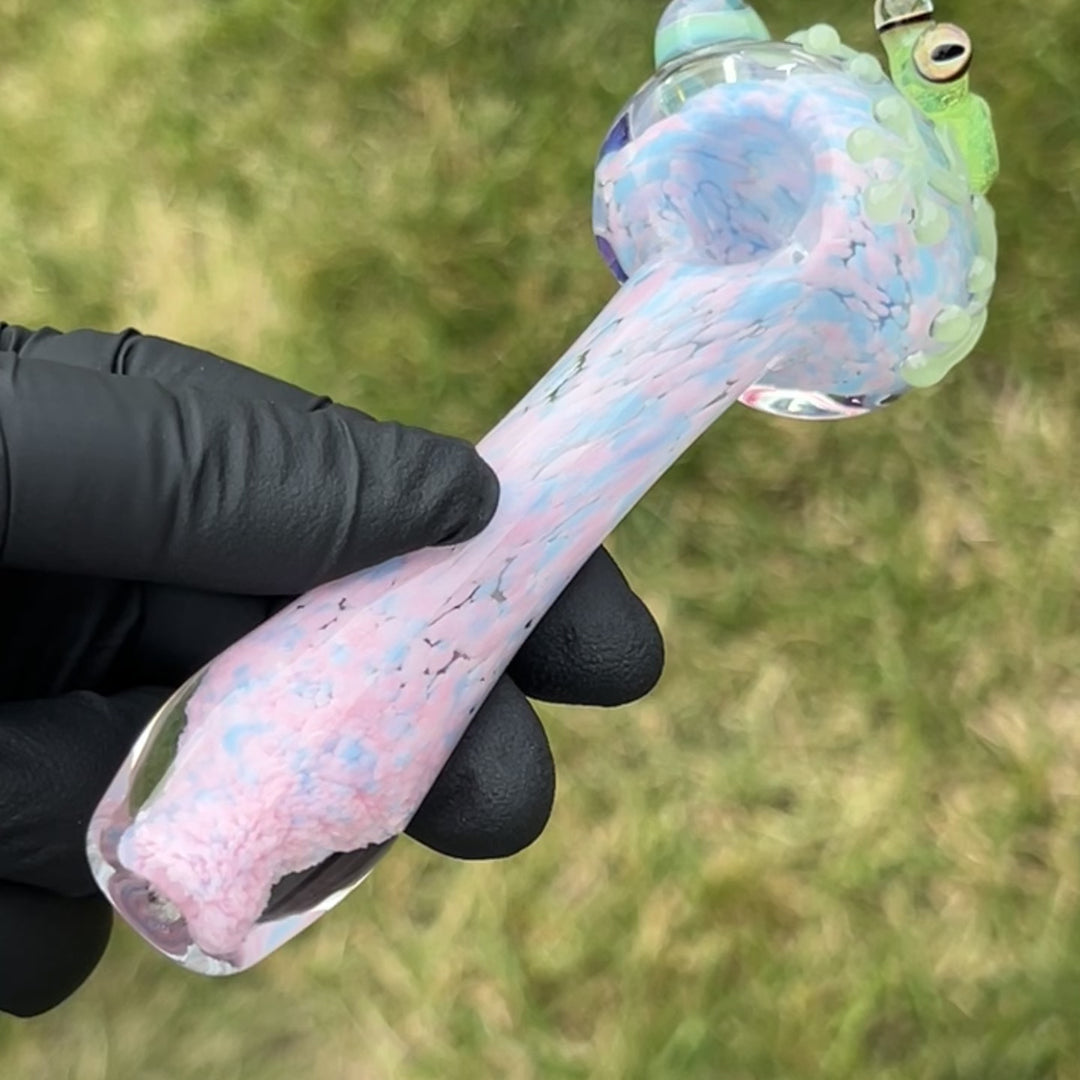 Fancy Frog Spoon Glass Pipe Beezy Glass