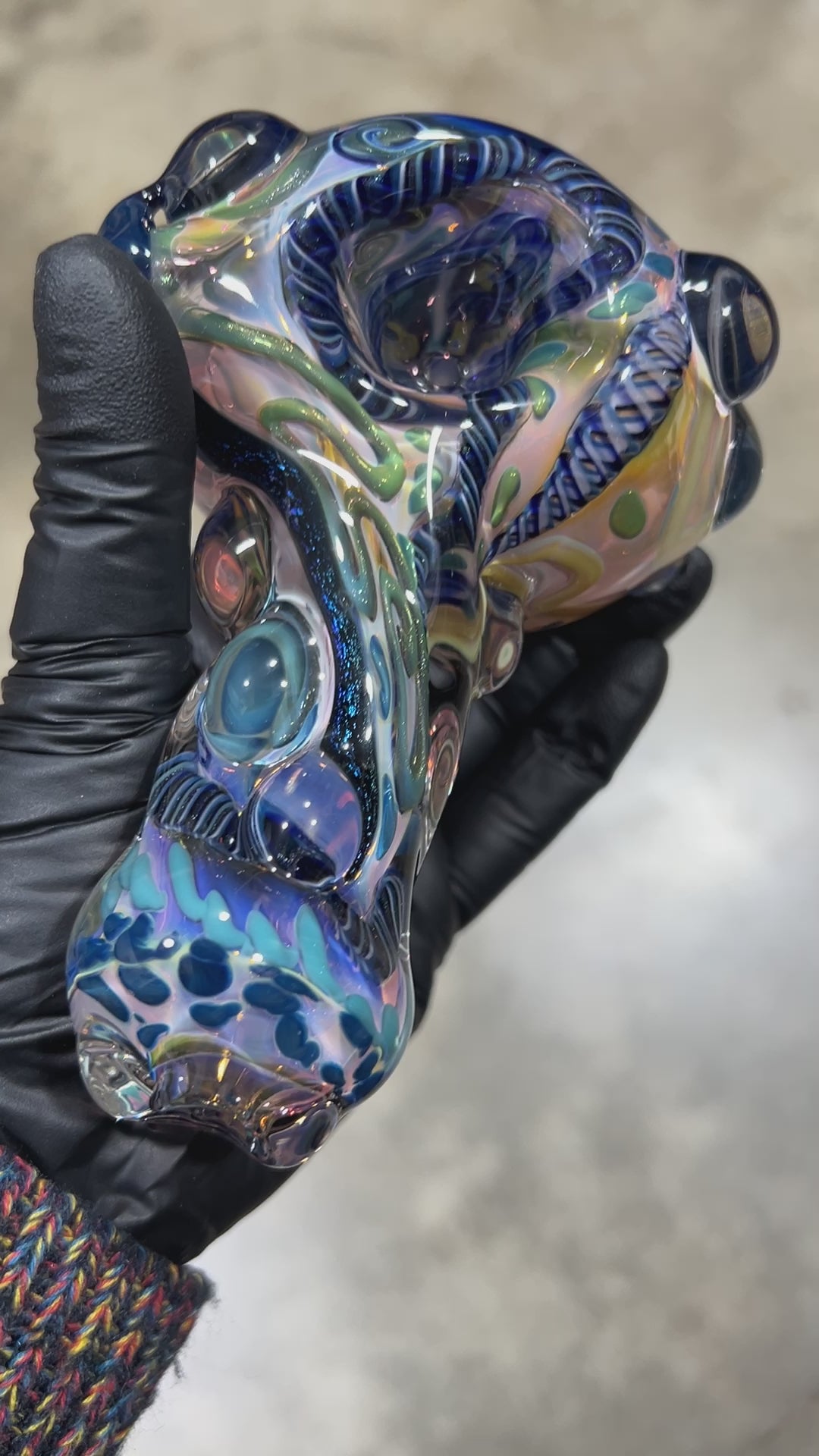 Molten Thick and Twisted Pipe Glass Pipe Molten Imagination