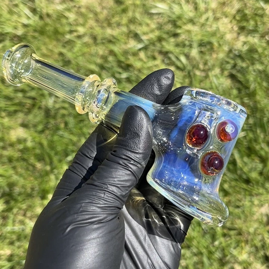 Silver Fumed Hash Hammer Glass Pipe Crondo Glassics