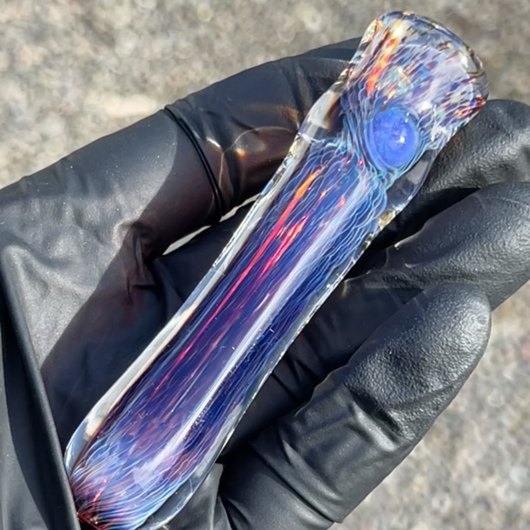 Thick Purple Chillum & Case Combo Glass Pipe Chuck Glass