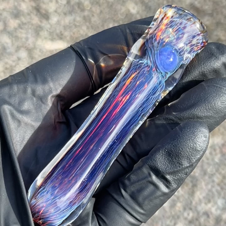 Thick Purple Chillum & Case Combo Glass Pipe Chuck Glass