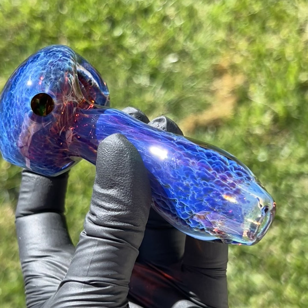 Purple Nebula Pipe + Grinder Combo Glass Pipe Tako Glass