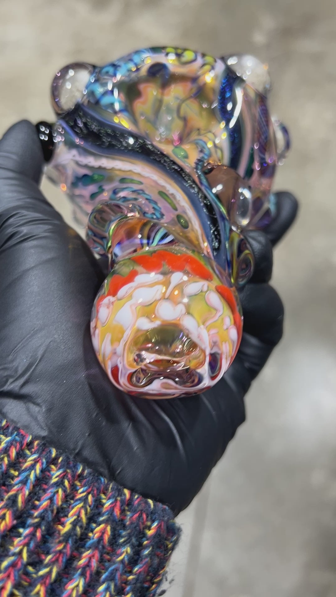 Molten Thick and Twisted Pipe Glass Pipe Molten Imagination