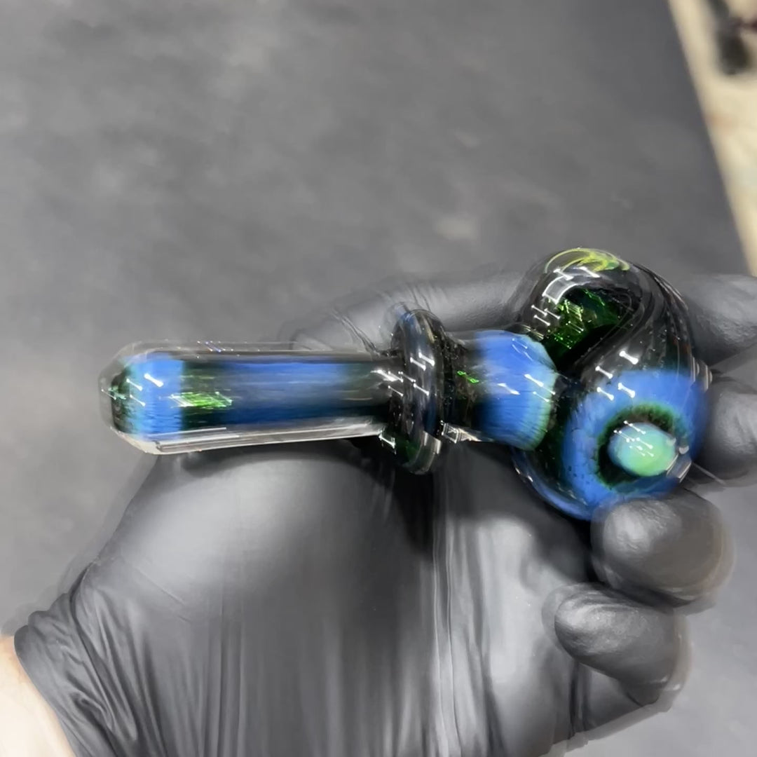 Thick Exp Green Pipe + Ryot HeadCase Combo Glass Pipe Chuck Glass