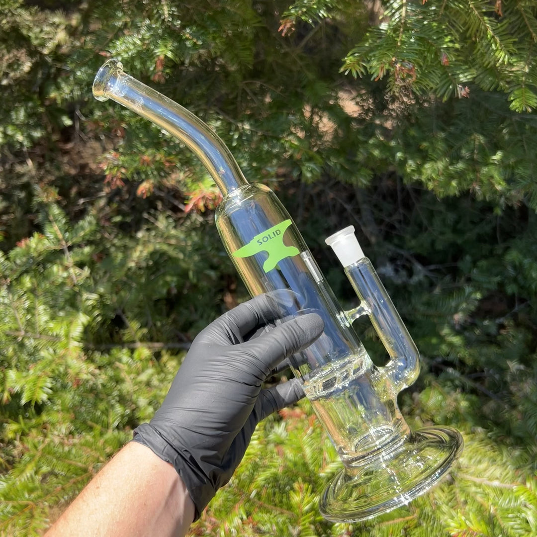 Solid Glass 12" Tornado Bubbler