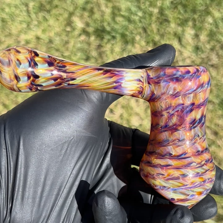 Multi-Color Hammer Bubbler Glass Pipe Jedi Glassworks