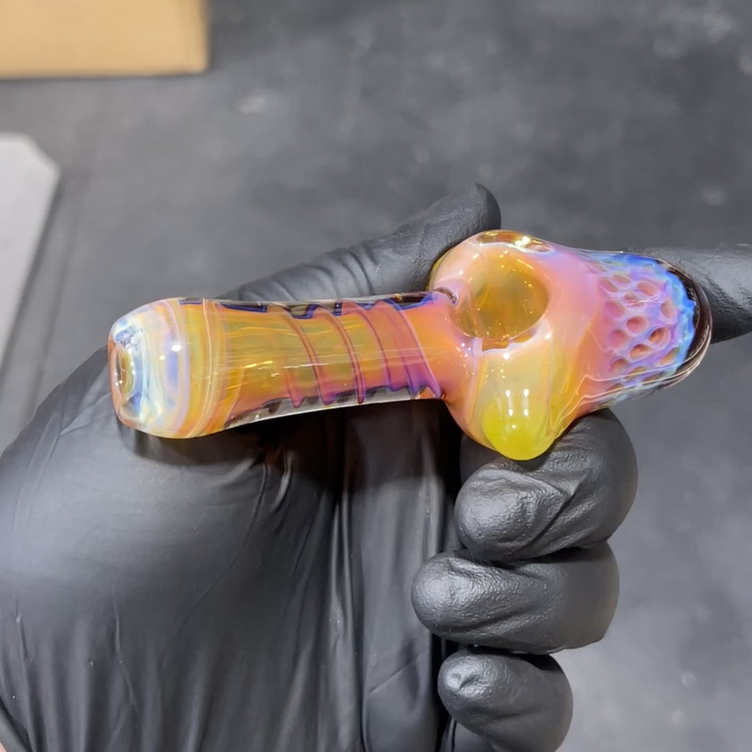 Alien Brain Honeycomb Pipe Glass Pipe Plug a Nug