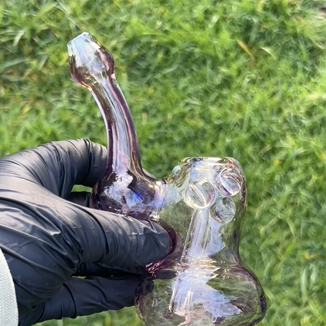 Smooth as Frit Bubbler Glass Pipe Sable Haze