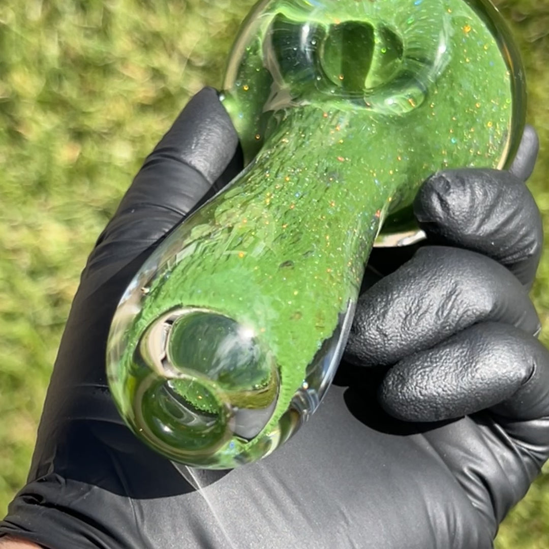 Egyptian Seaweed Crushed Opal Pipe Glass Pipe Tako Glass