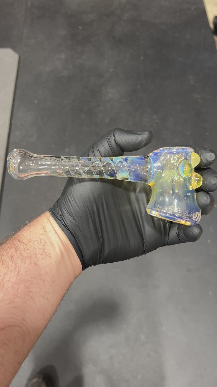 Gold Fumed Hash Hammer Glass Pipe Crondo Glassics