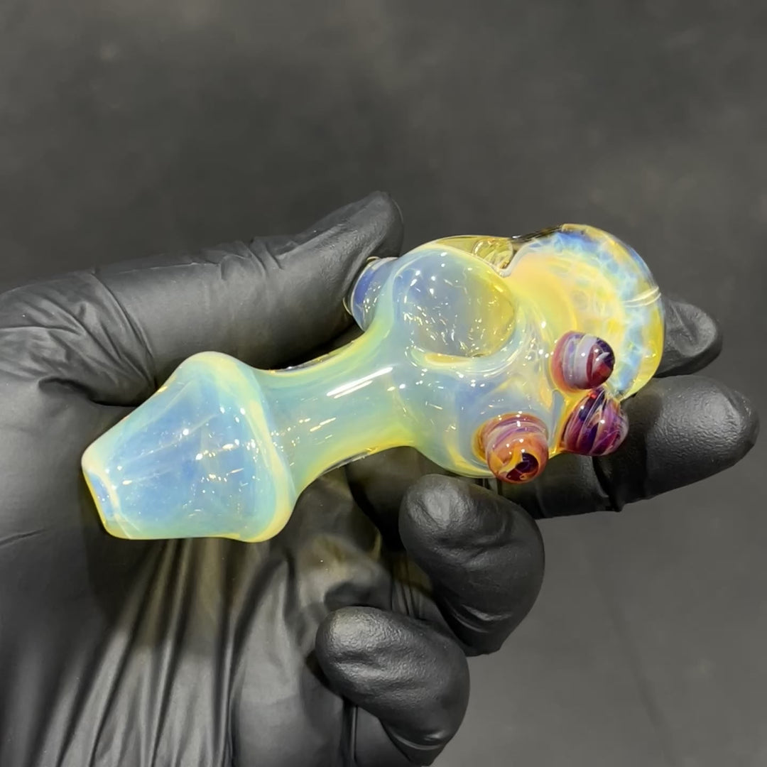 Fumed Honeycomb Spoon Glass Pipe Catfish Glass