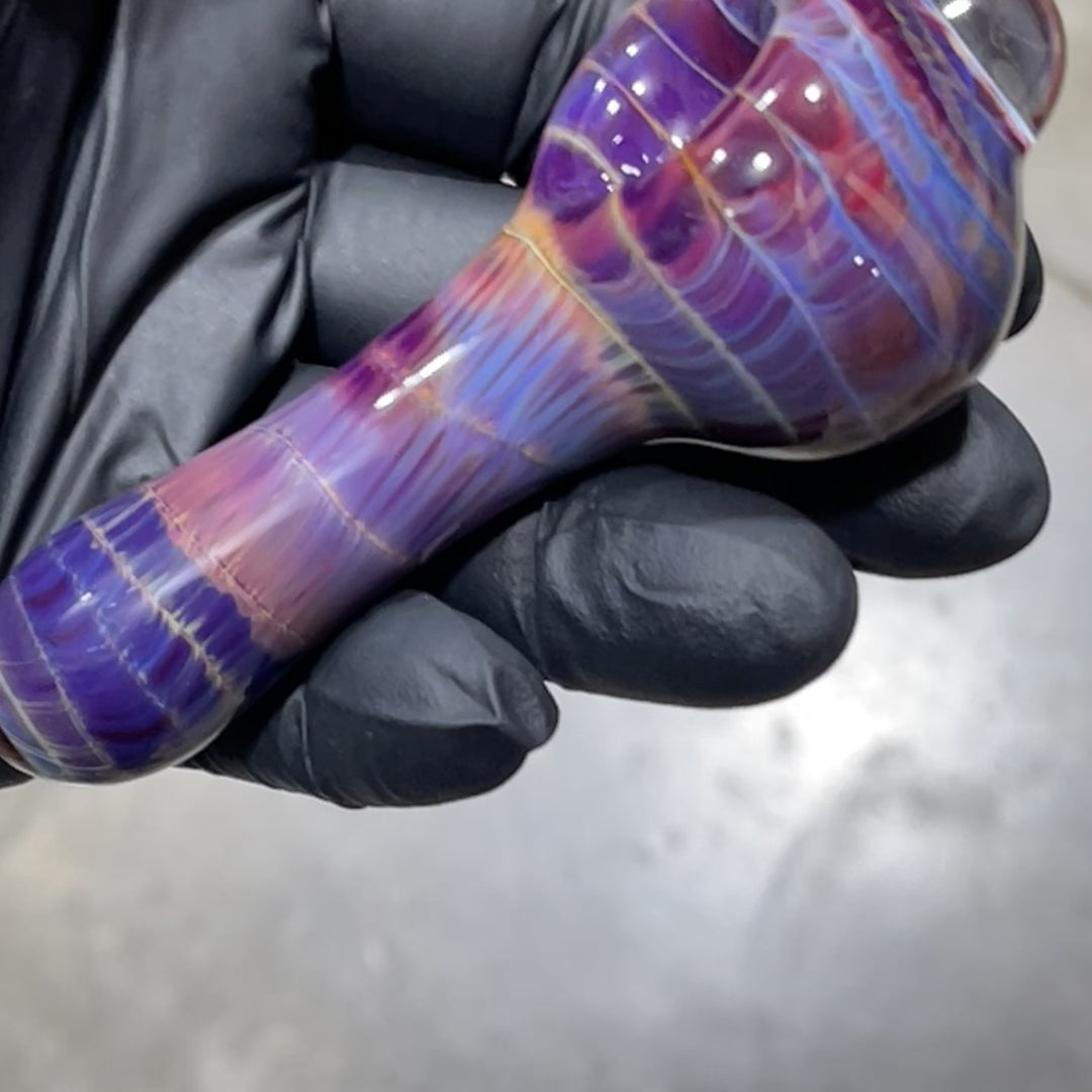 Mulberry Purple Coil Glass Pipe