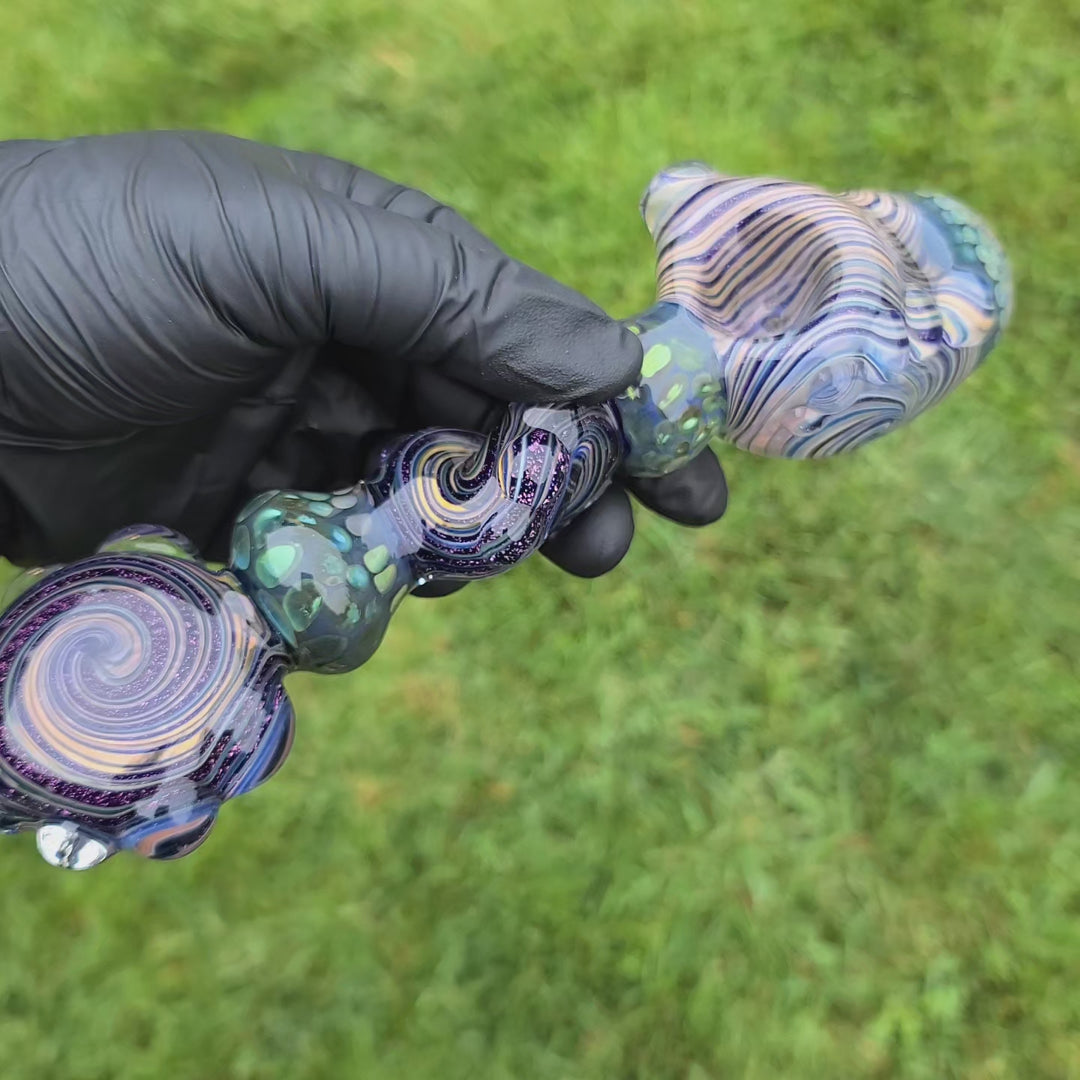 Molten Dichro Sectional Spammer Glass Pipe Molten Imagination