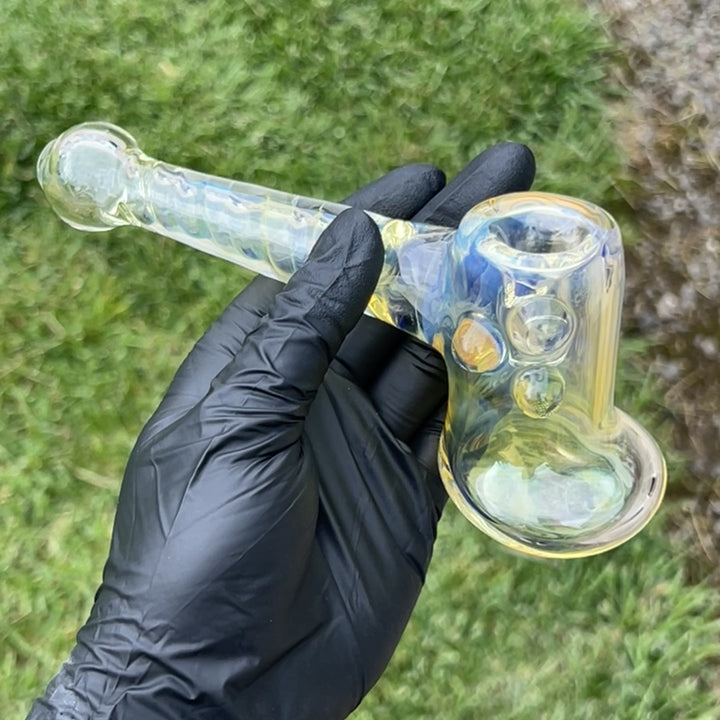 Silver Fumed Hash Hammer Glass Pipe Crondo Glassics