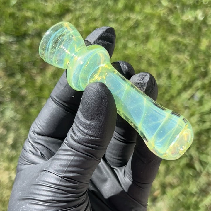 Green Slyme Coil Chillum Glass Pipe Schutz Glass