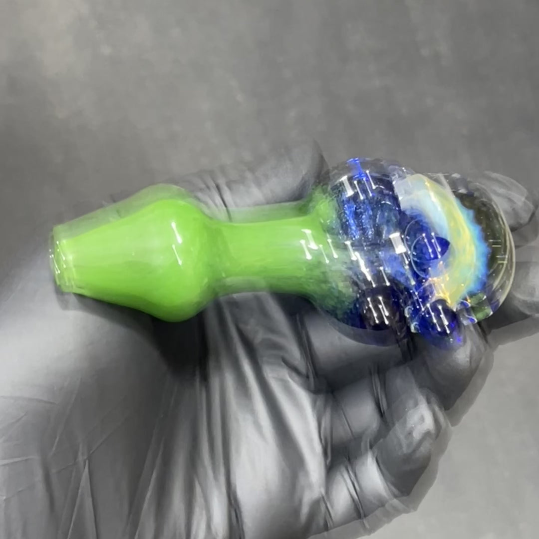 Frit Honeycomb Spoon Glass Pipe Catfish Glass