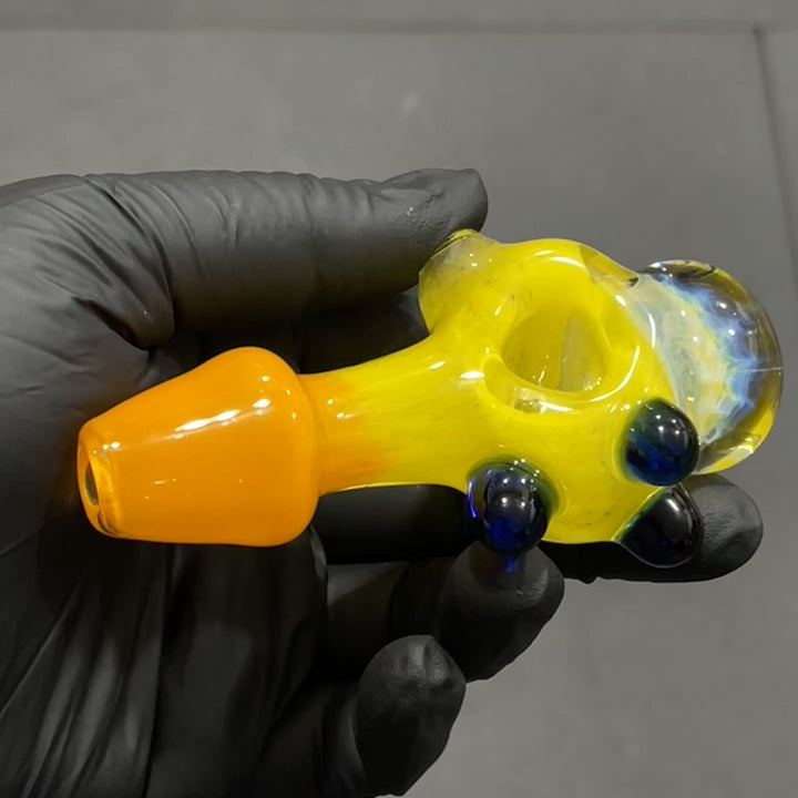 Frit Honeycomb Spoon Glass Pipe Catfish Glass