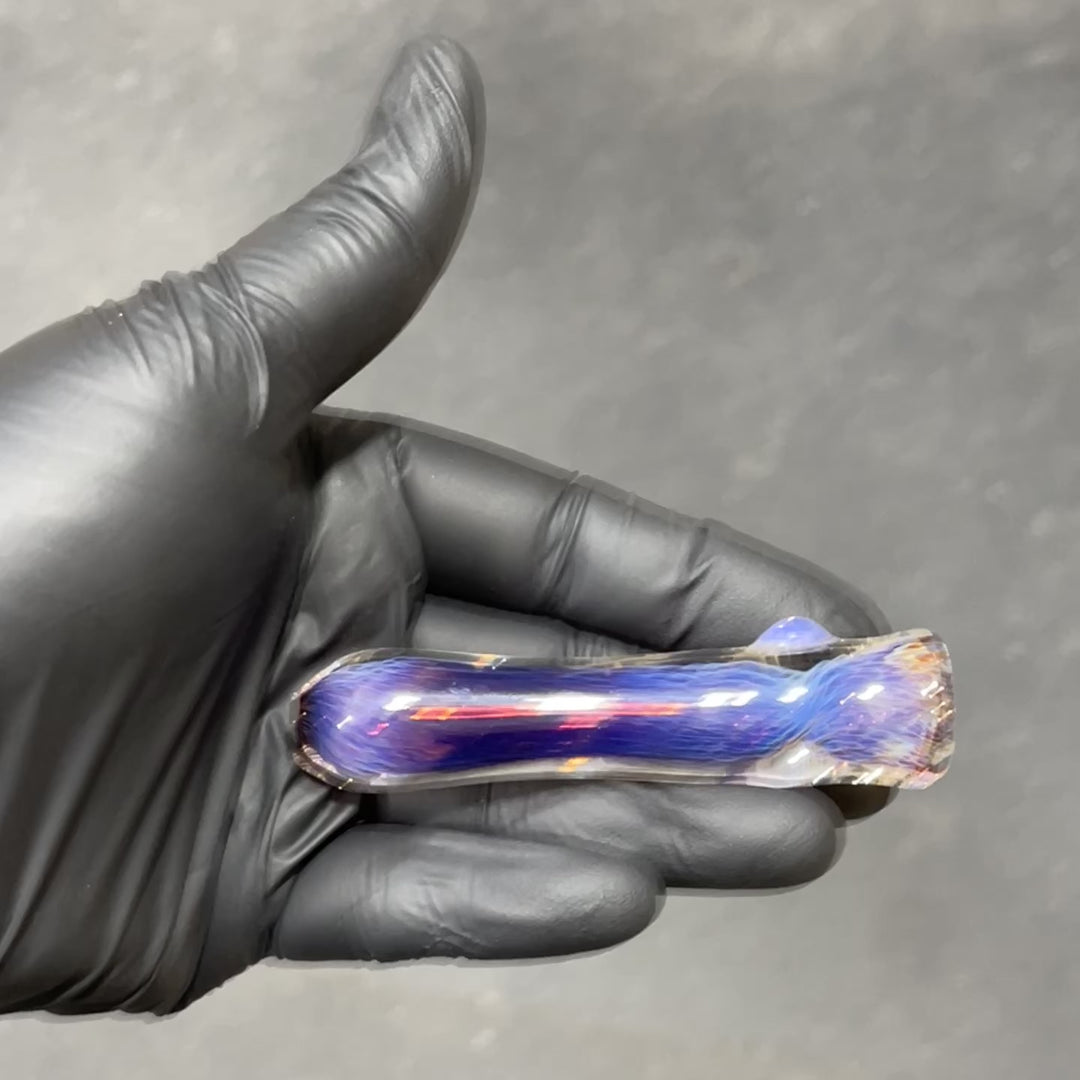 Thick Purple Chillum Glass Pipe Chuck Glass