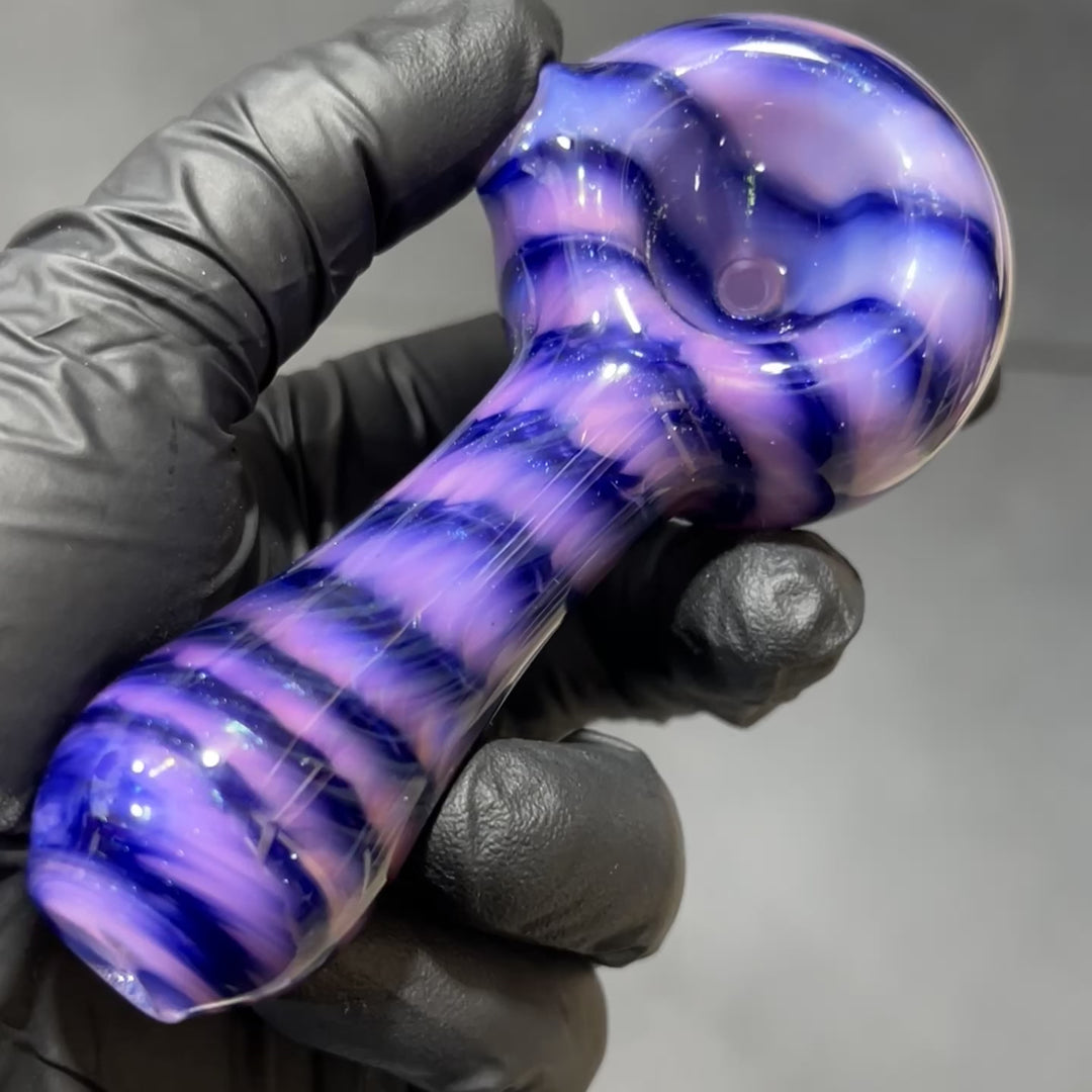 Cheshire Cat Spoon Glass Pipe Jedi Glassworks