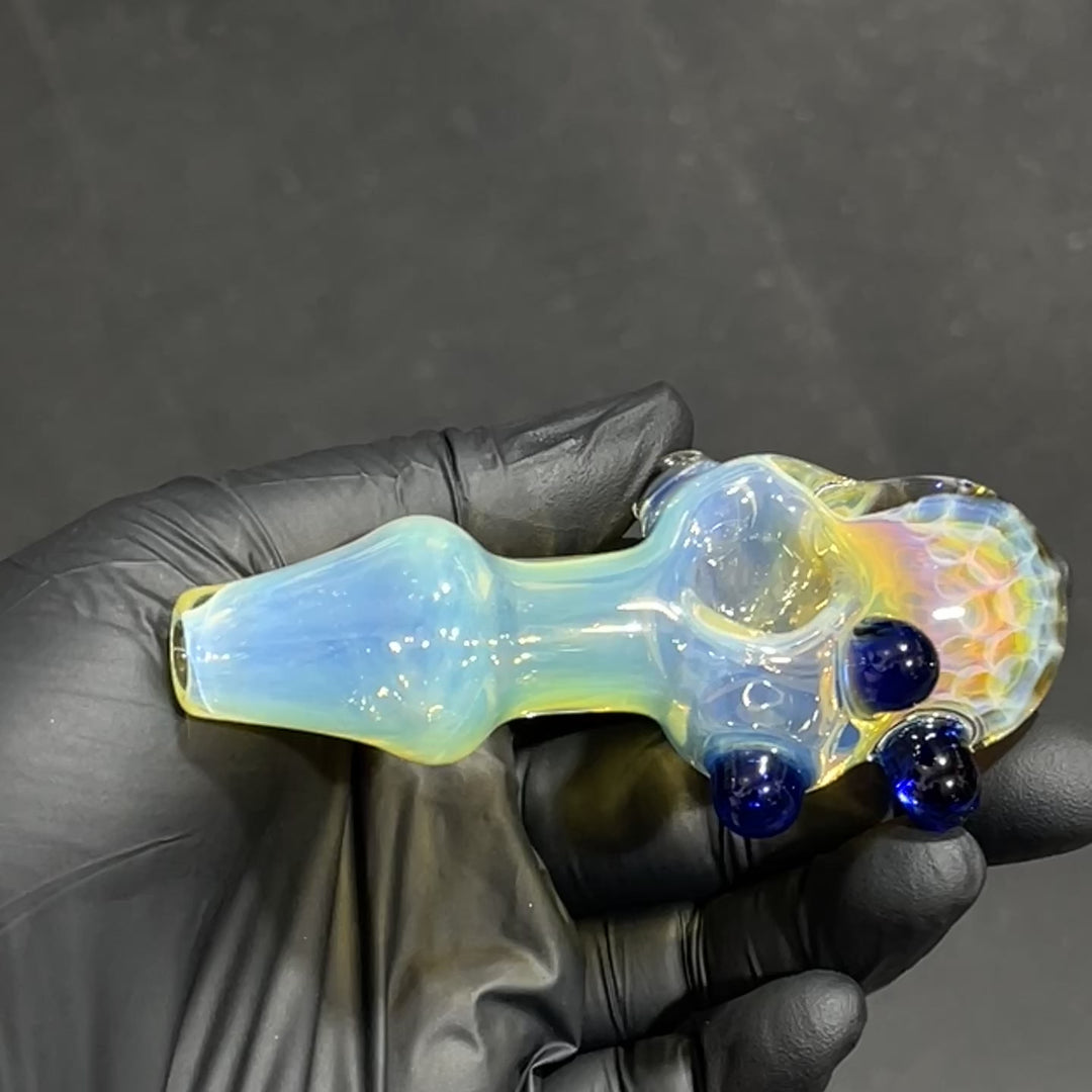 Fumed Honeycomb Spoon Glass Pipe Catfish Glass