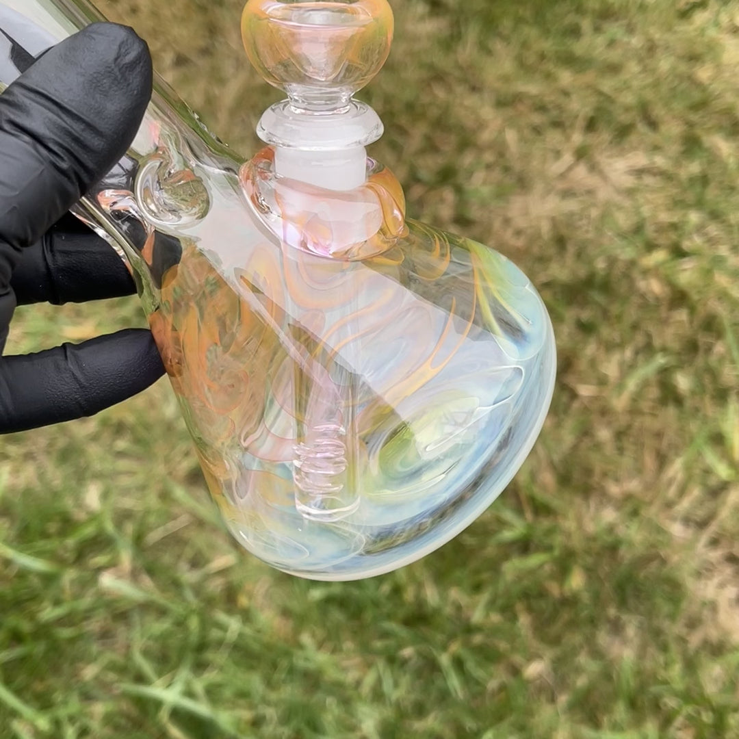 9" Fumed Twist Beaker Bong