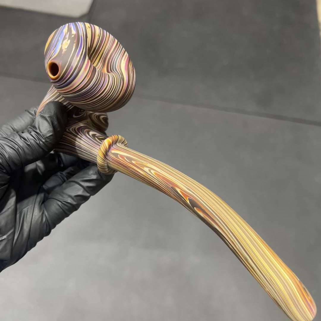 The Champion Wood Grain Gandalf Pipe Glass Pipe Wazoo Glass