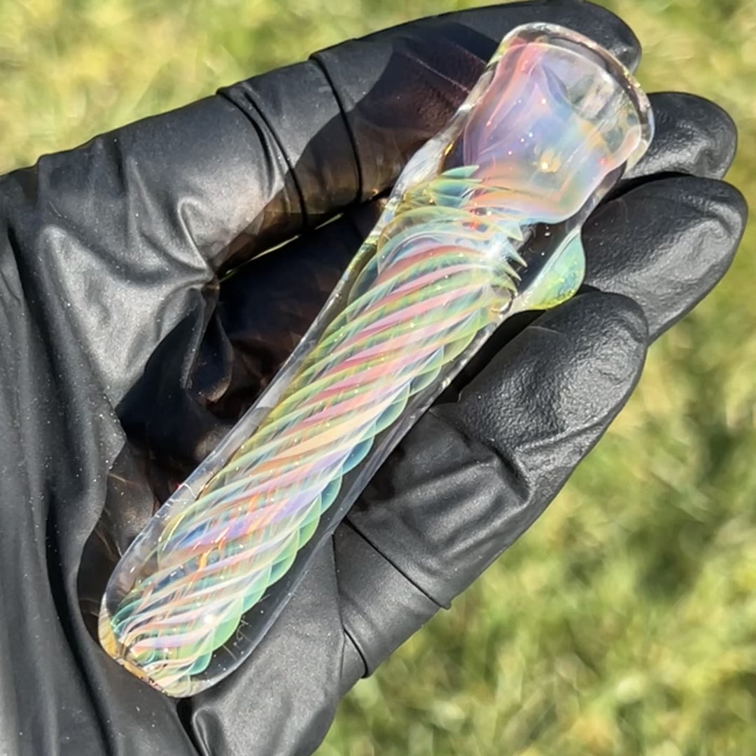 Thick Fume Chillum + Case Combo Glass Pipe Chuck Glass