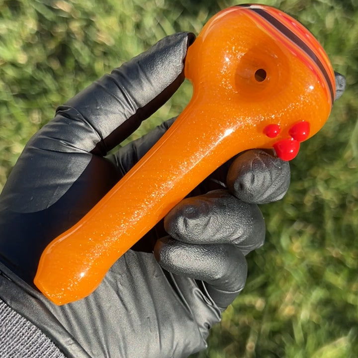 Fire Dichro Spoon Glass Pipe Dan Longden Glass