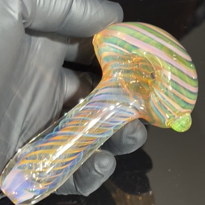 Thick Fume Pipe Green Slyme Marble