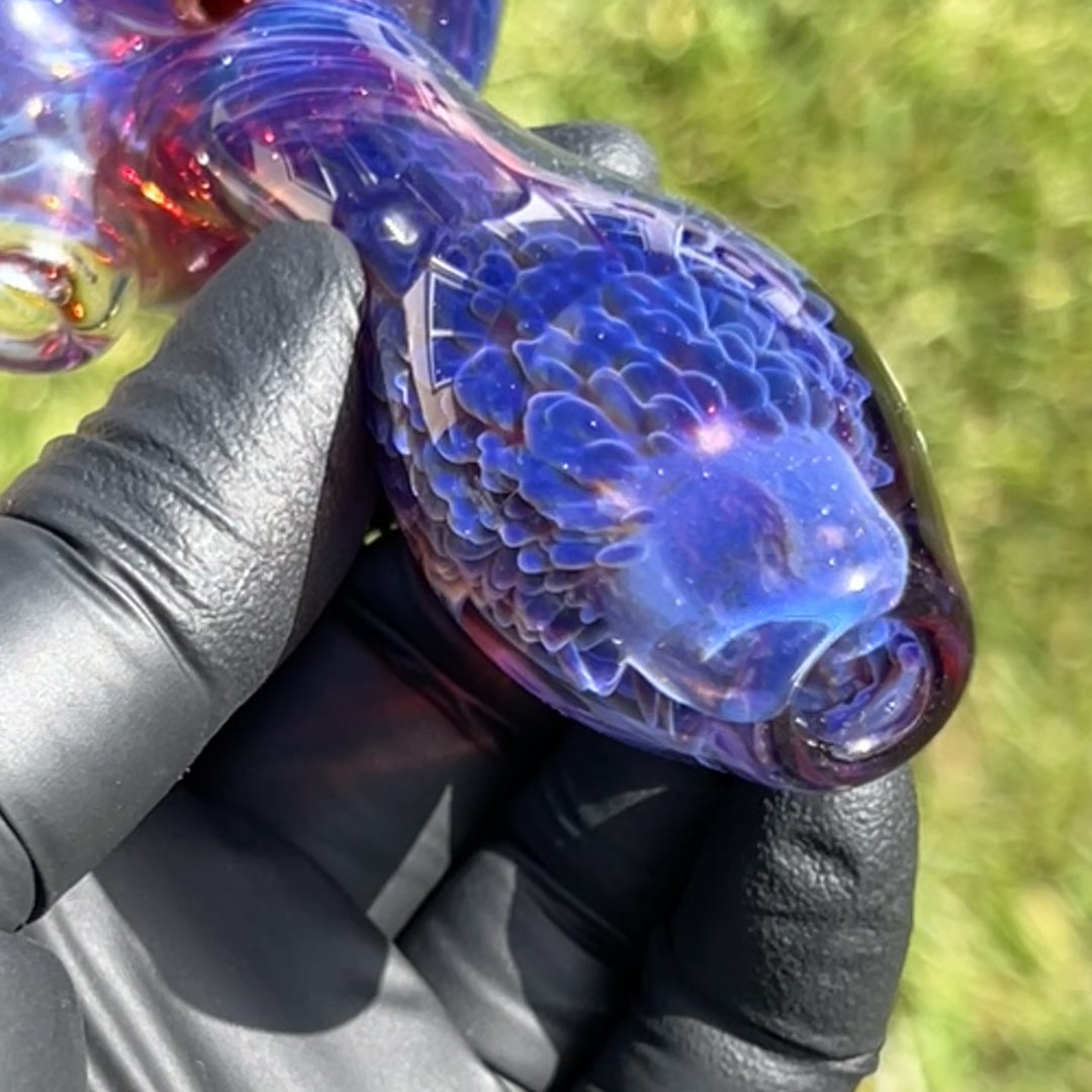 Purple Plasma Pipe with Opal Coin